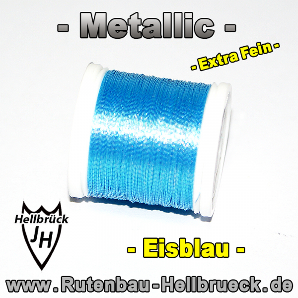 Metallic Bindegarn - Fein - Farbe: Perlblau - Allerbeste Qualität !!!